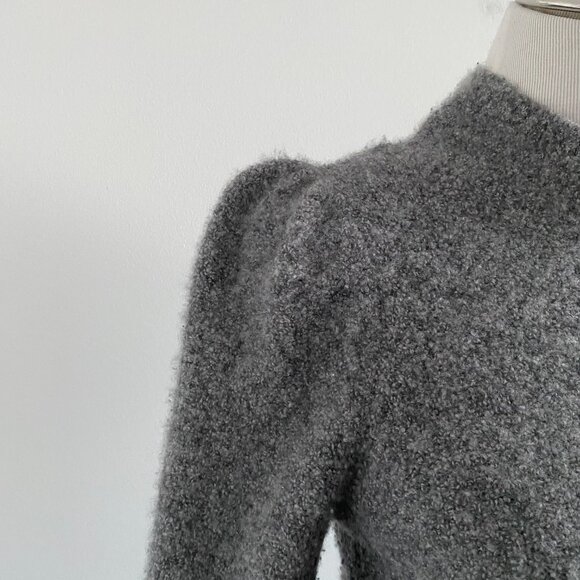 CO Cashmere Mock Neck Sweater Gray - Picture 5 of 11